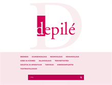 Tablet Screenshot of depile.ee